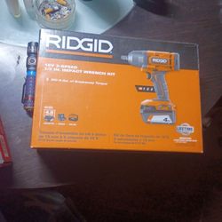 Ridgid 18V 3-speed 1/2" Impact Wrench Kit