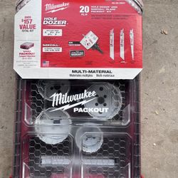 Milwaukee Hole Saws And Sawzall Blade In Packout Kit 