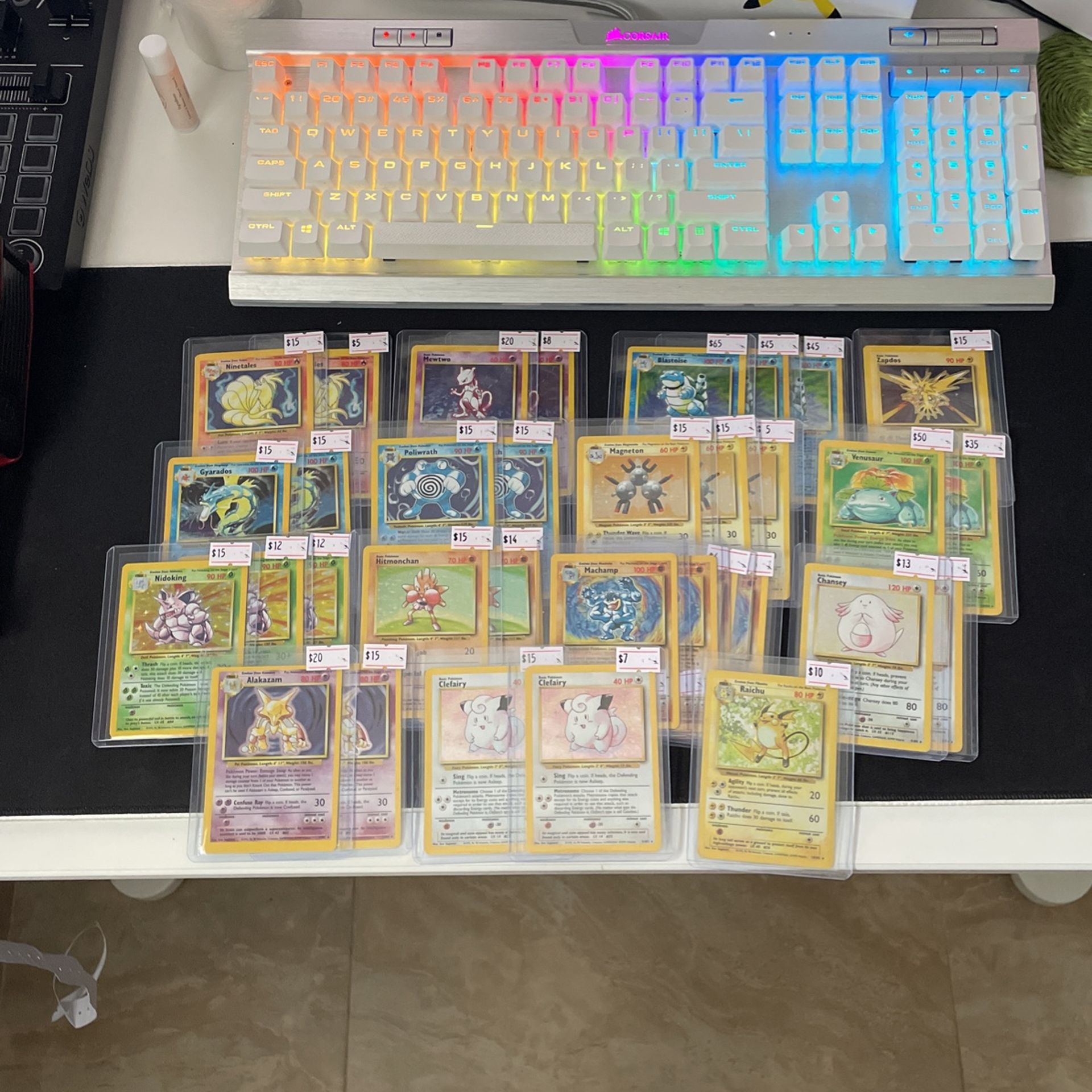 pokemon cards base set holos