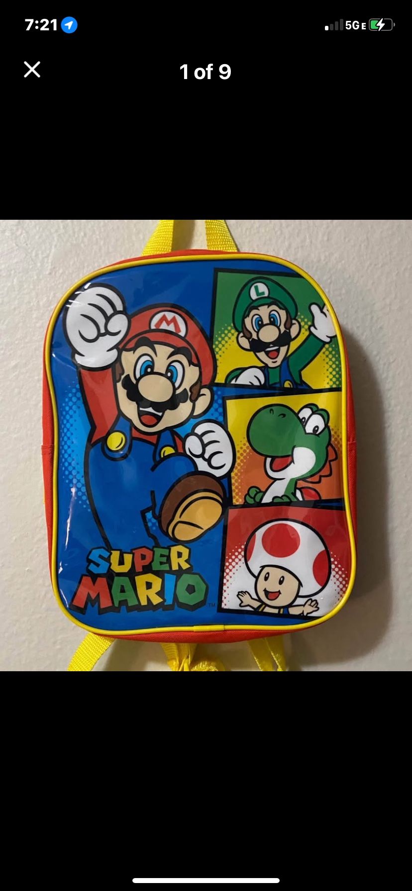 Nintendo Super Mario Small Kid’s Backpack