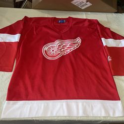 Detroit Red Wings Starter Vintage Mens Large Jersey Clean Sewn Crest Vintage Nhl