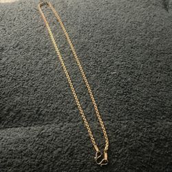 24k plated link chain