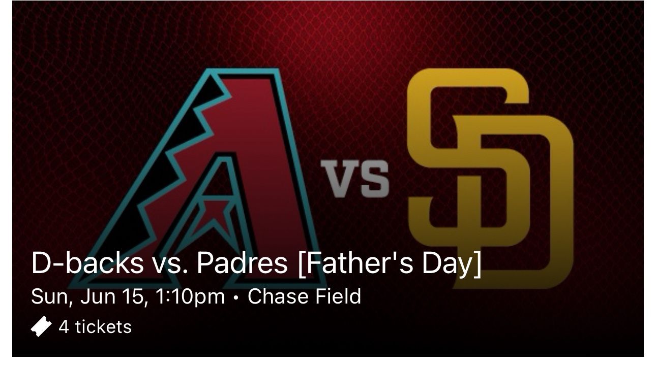 Arizona Diamondbacks Tickets (Sunday game)