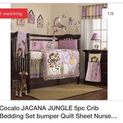 9 Piece Jungle Baby crib/ Nursery Set