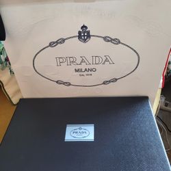 Prada's Empty  Shopping Bag And Box