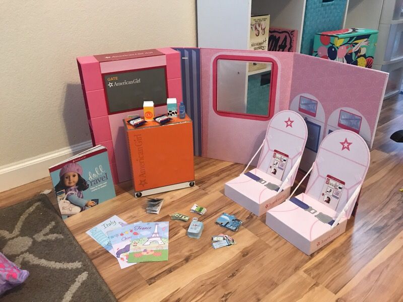 American Girl Airplane Play Plane set w/book and accessories