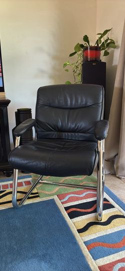 Black and Chrome Armchair