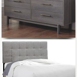 On sale! Brand new full size bedframe and dresser 