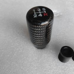 Universal 5 Speed Black Carbon Stick Shitf Knob $15.