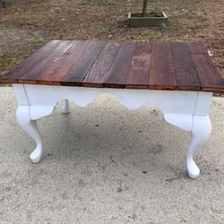 Upcycled Farmhouse Queen Anne Style Coffee Table