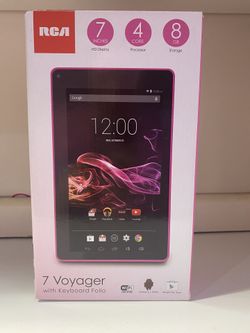 RCA 7 Voyager with Keyboard Folio : Color Pink