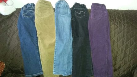 5 lots girls jeans size 6 X