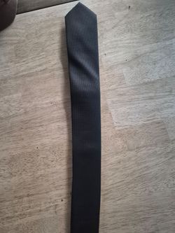 Black Slim Necktie
