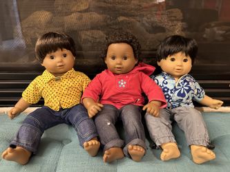Three Boy American Girl Dolls, From The Bitty Baby “Twin” Line!