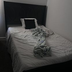 Queen Bed With Mattress 