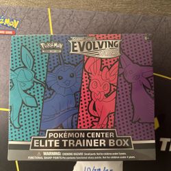 POKEMON CENTER Evolving Skies Elite Trainer Box ETB FACTORY SEALED
