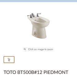 TOTO Piedmont vertical spray bidet (model BT500B).