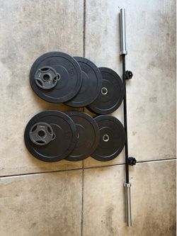 Barbell and weight set (170#)