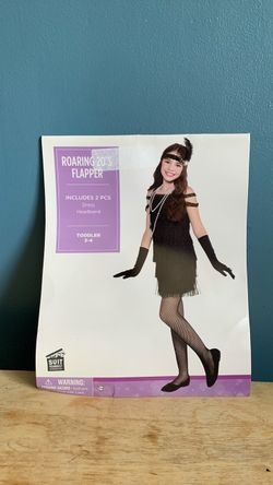 HALLOWEEN FLAPPER TODDLER SIZE 3-4 COSTUME