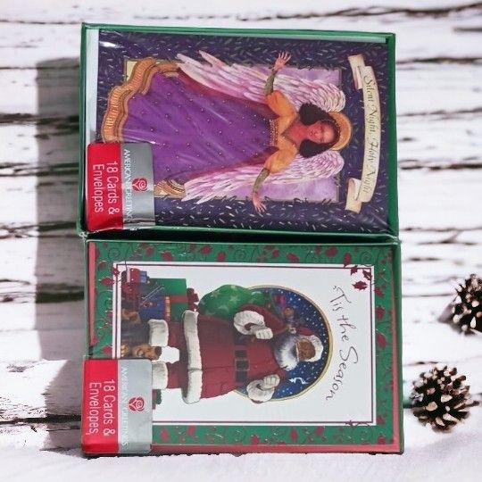 2 boxes, American Greetings Christmas Cards