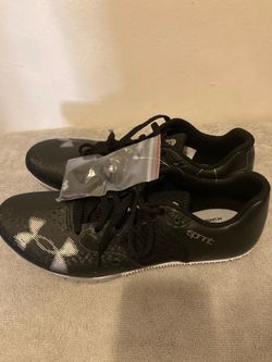 Under Armour Kick Sprint 4 Unisex Track Spikes Black White Sz Men 9