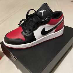 Jordan 1 Low Bred Toe GS