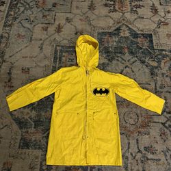 Rare 1980s Batman Rain Jacket Kids Size 8