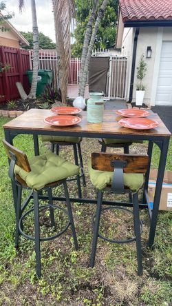 Table and stools for sale