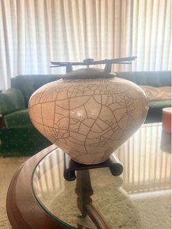 John Dodero Raku ceramic vessel.