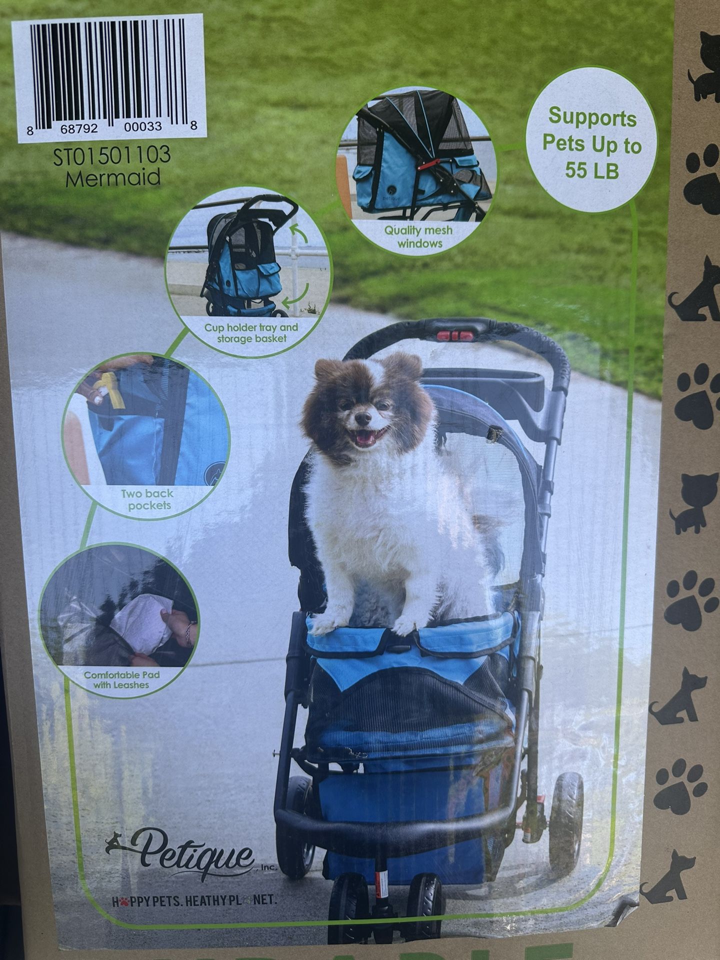 Dog Cat Pet Stroller Senior Dog
