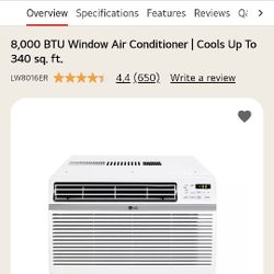 LG 8,000 BTU Window Air Conditioner lw8016er