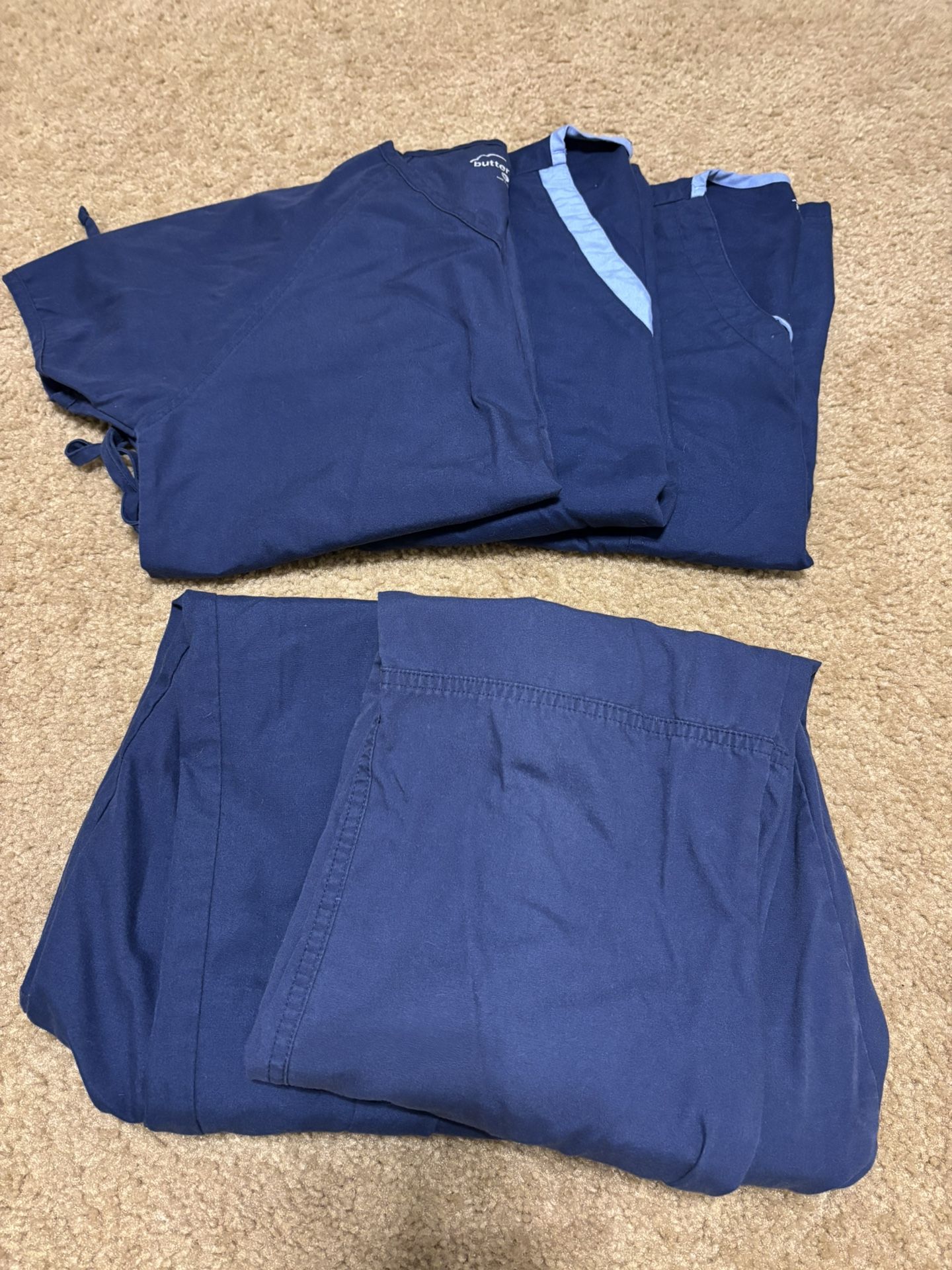 Women’s Navy Blue Scrubs, Size Small