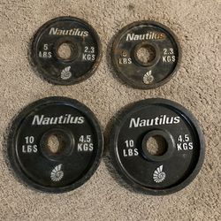 Olympic Weight Plates - Total 30 Pounds 