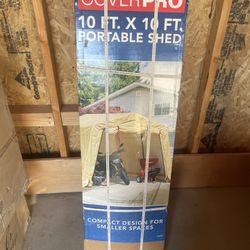 Cover Pro Portable Shed 10 X 10 Brand New