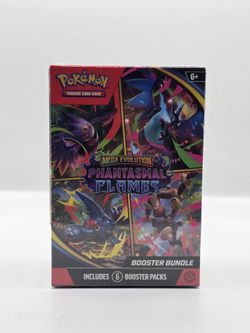 Phantasmal Flames Booster Bundle Pokemon TCG Sealed Box