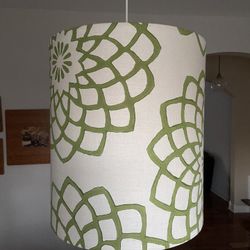 Room& Board Modern Chandelier In Beige/ Green