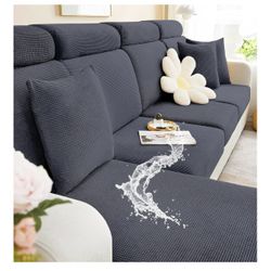 Grey Waterproof Couch Cushions Covers