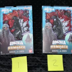Bandai  Namco Rampage Godzilla 2002 2003 6" Scale Action Figure NEW