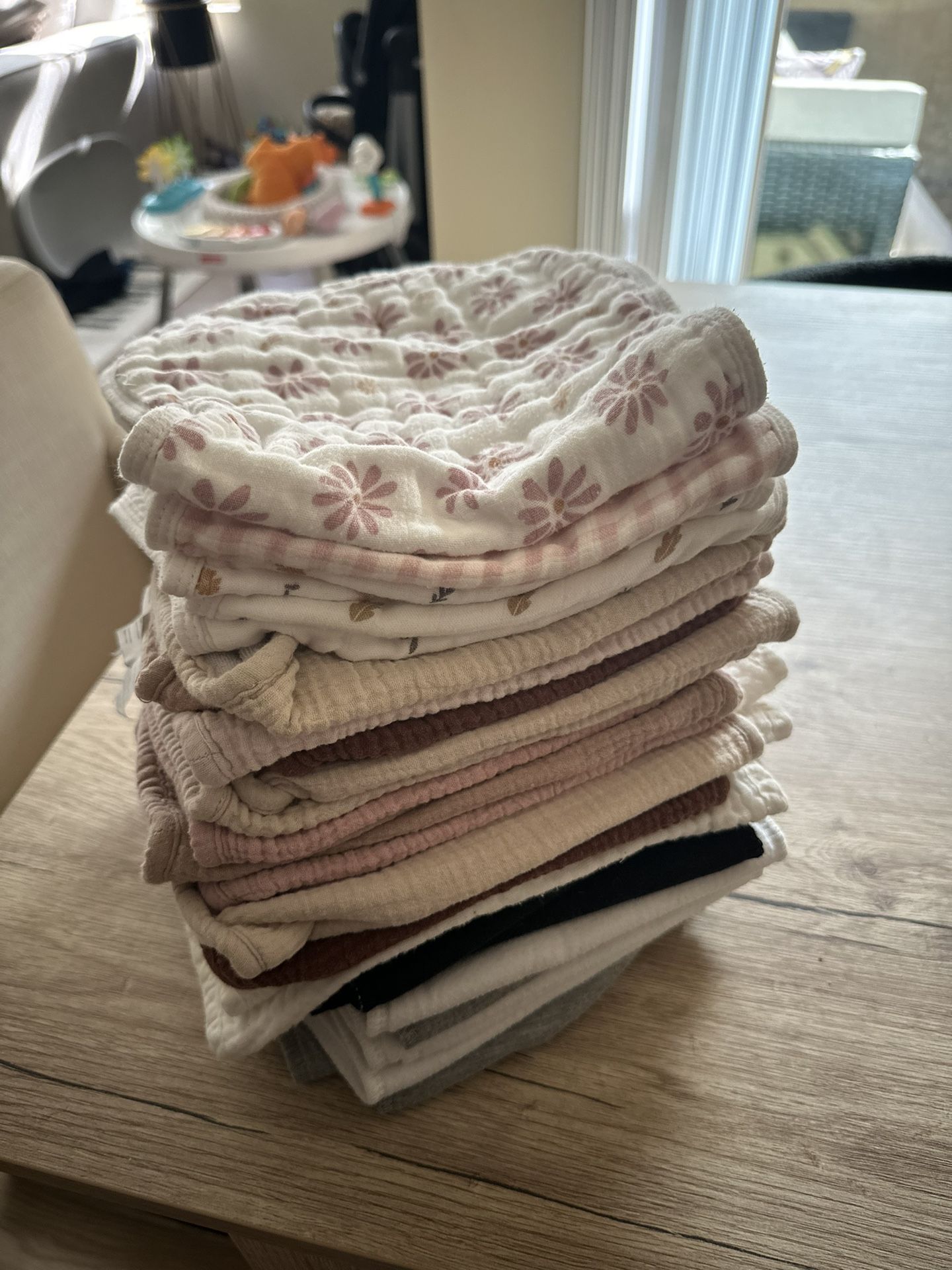 Muslin & Cotton Burp Rags 