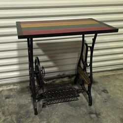 Vintage sewing machine  repurposed table