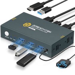 USB3.0 KVM Switch 2 Port HDMI