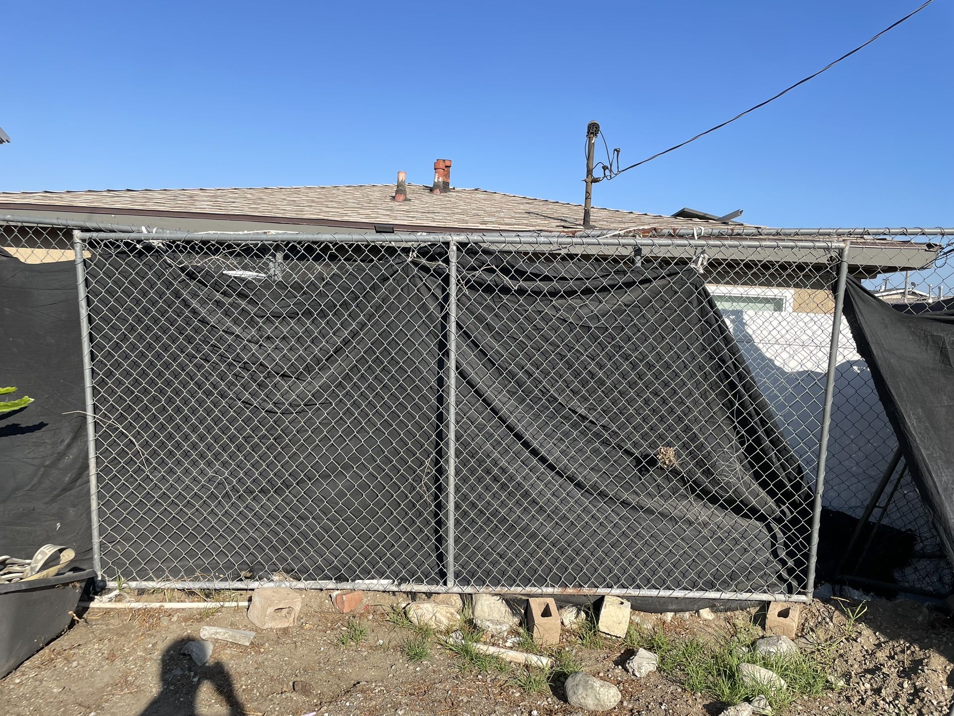 Chain-Link Fence Panels – 10x6ft (15 total)