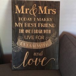 Wedding Sign Wood 