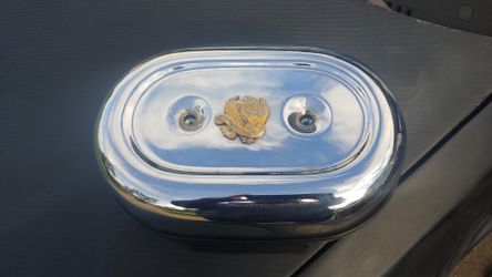 Harley Davidson air filter cover and backing