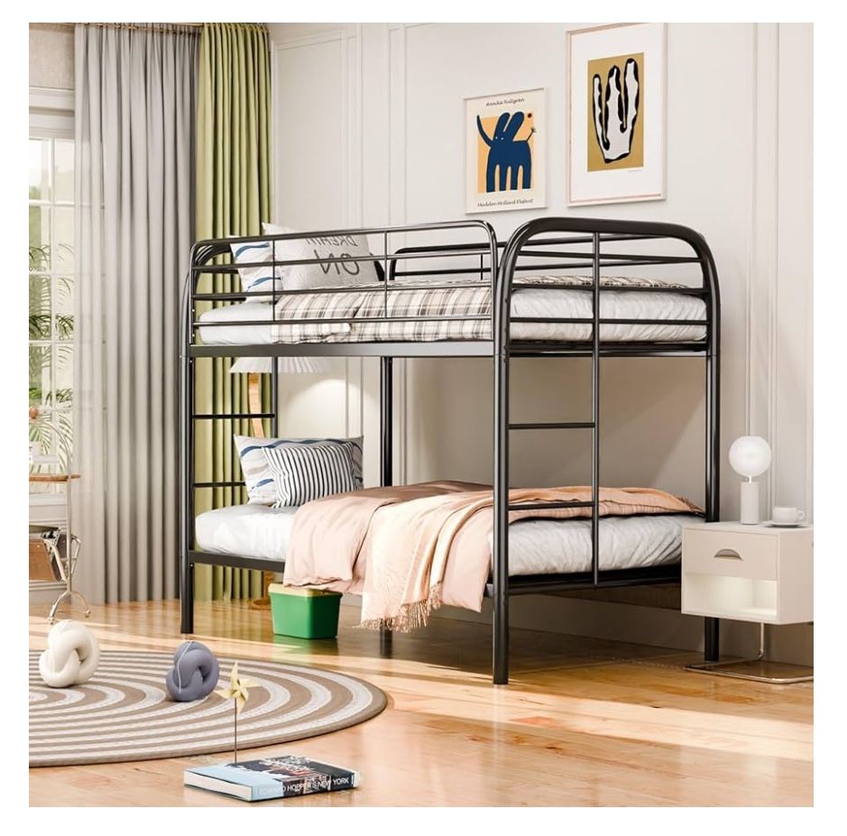 Twin Bunk Bed Frame Black