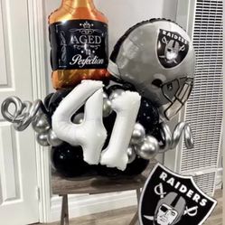 Raiders And Hennessy Balloons