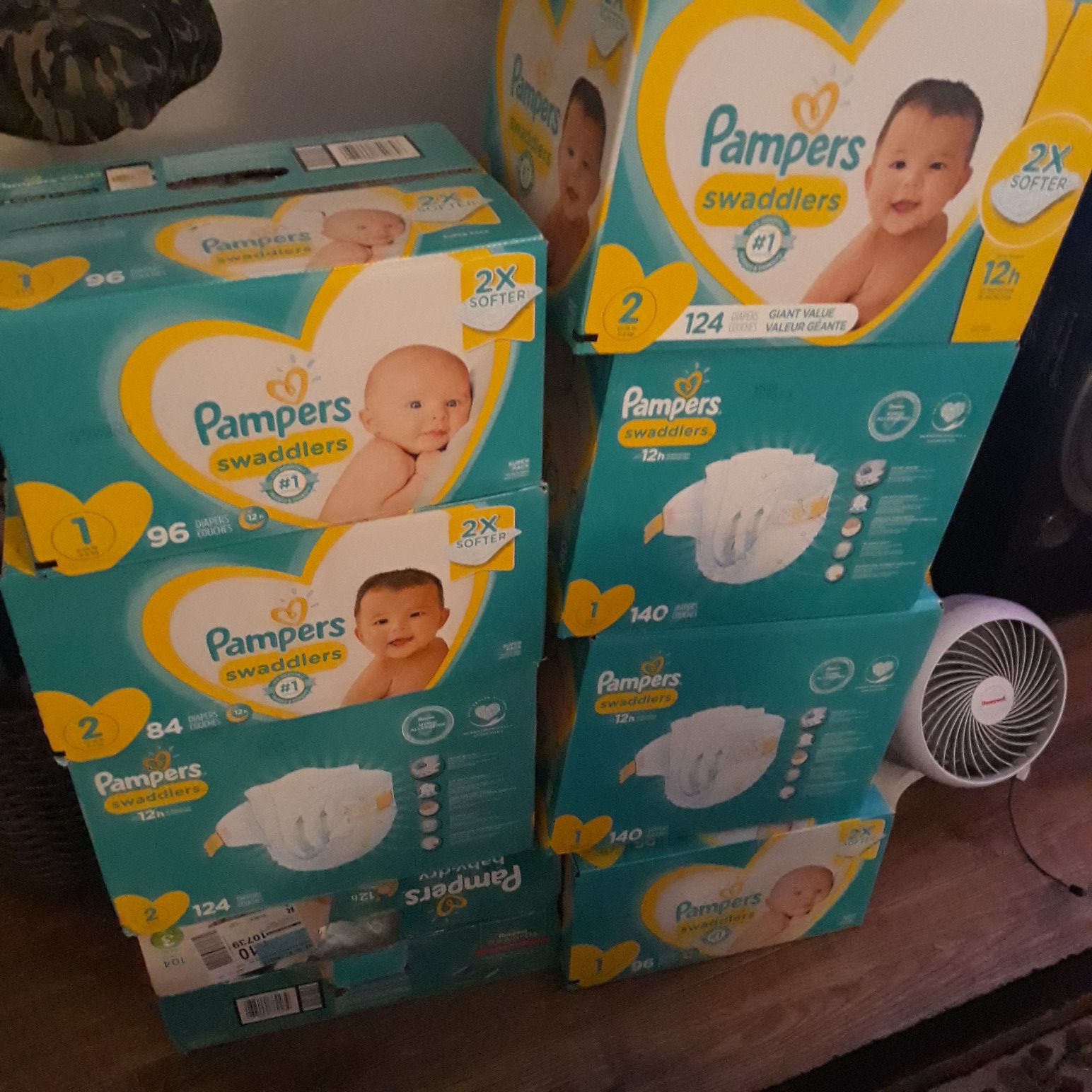 Pampers and huggies