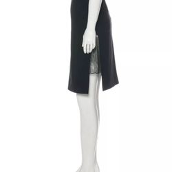 Preen by Thornton Bregazzi Black Ivory Lace Skirt Size Medium