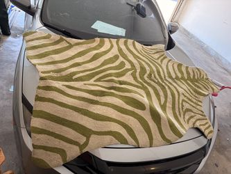 Zebra Print Area Rug