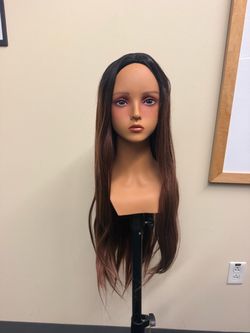ombre premium synthetic hair wig 26 inches long new #4